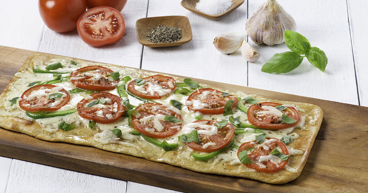 Florida Flatbread with Tomatoes and Sweet Peppers
